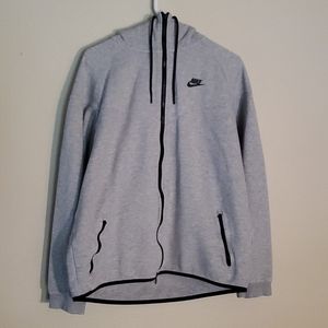 Men's Nike XL grey long tail zipup